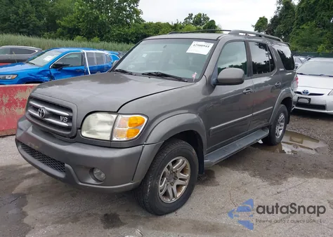 2003 Toyota Sequoia Limited V8 z USA, uszkodzony, nr VIN 5TDBT48A13S202514